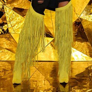 Showtown Chap Thigh High Over The Knee Western Cow ( BRAND NEW !!!!!!!!!!!!!!!!!